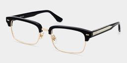 Eden Black Rectangle Glasses3