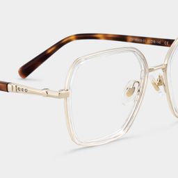 Sophie Clear Geometric Glasses4