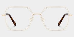 Sophie Clear Geometric Glasses0