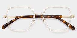 Sophie Clear Geometric Glasses1