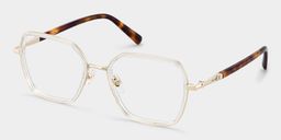 Sophie Clear Geometric Glasses2