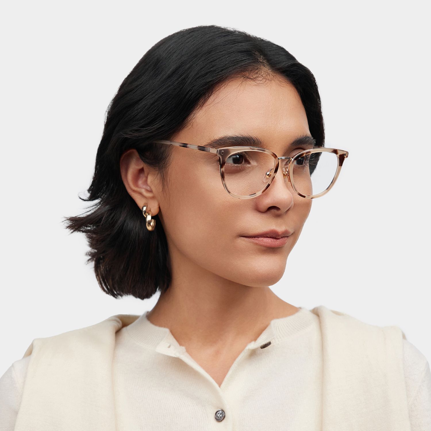Caden Eyeglasses in Round Tortoise Frame | Zeelool1