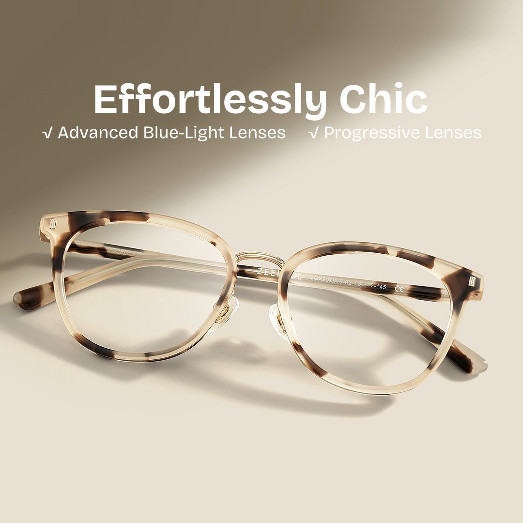 Caden Eyeglasses in Round Tortoise Frame | Zeelool2