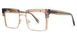 Kiana Square Beige Glasses1