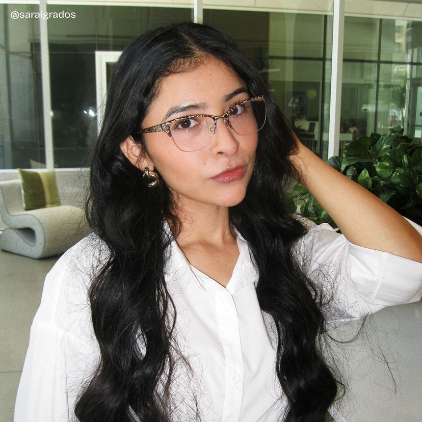 Dorian Brown Leopard print Cat eye Glasses