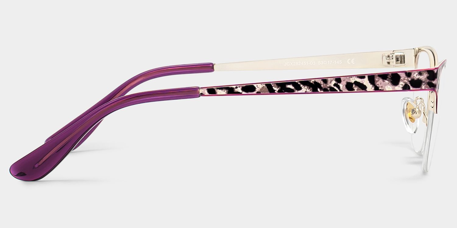 Dorian Purple Leopard Print Cat-Eye Glasses | ZEELOOL4