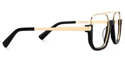 Oromiya Aviator Black Gold Glasses4