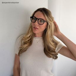 Frances Round Black Glasses6