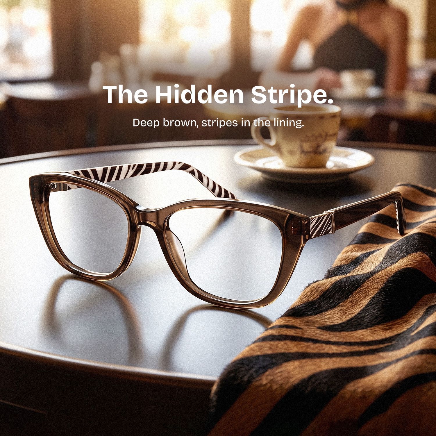 Brielle Brown Cat-Eye Glasses | ZEELOOL0