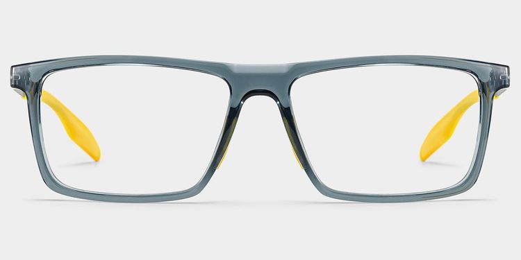 Active Blue Yellow Rectangle Glasses