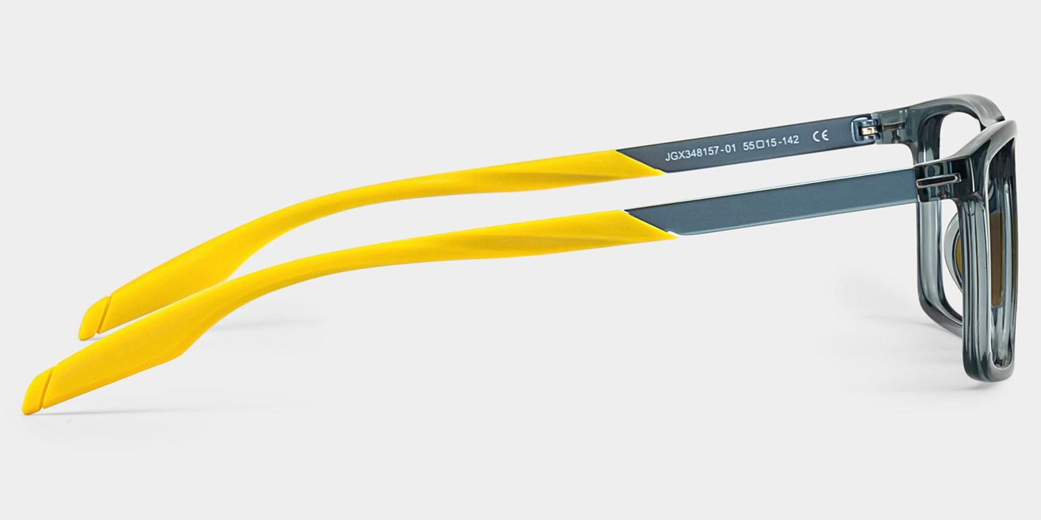 Active Blue Yellow Frame Glasses with Rectangle Frame Online | ZEELOOL4
