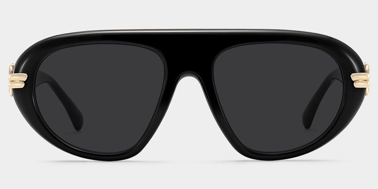 Aveline Black Aviator Glasses