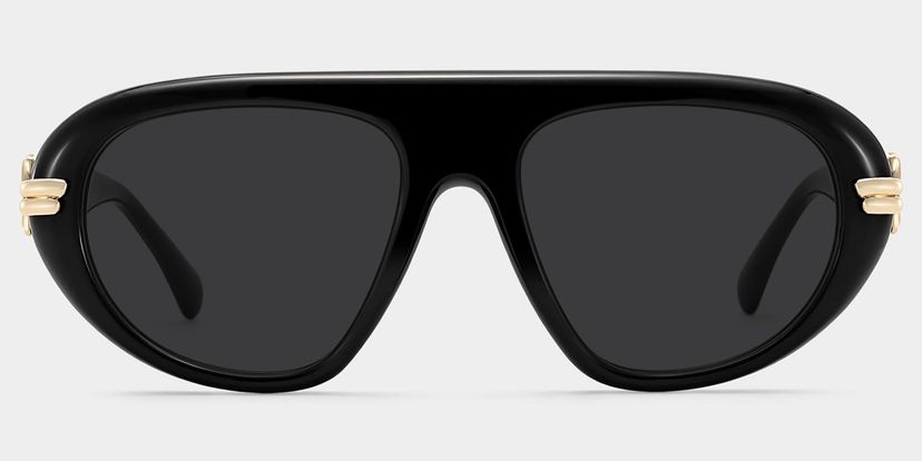Aveline Black Aviator Glasses