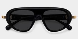 Aveline Black Aviator Glasses1
