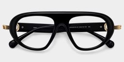 Aveline Black Aviator Glasses1
