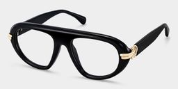 Aveline Black Aviator Glasses2