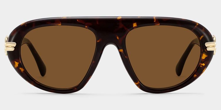 Aveline Tortoise Aviator Sunglasses
