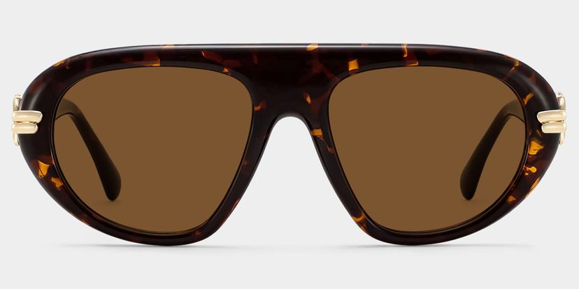 Aveline Tortoise Aviator Glasses
