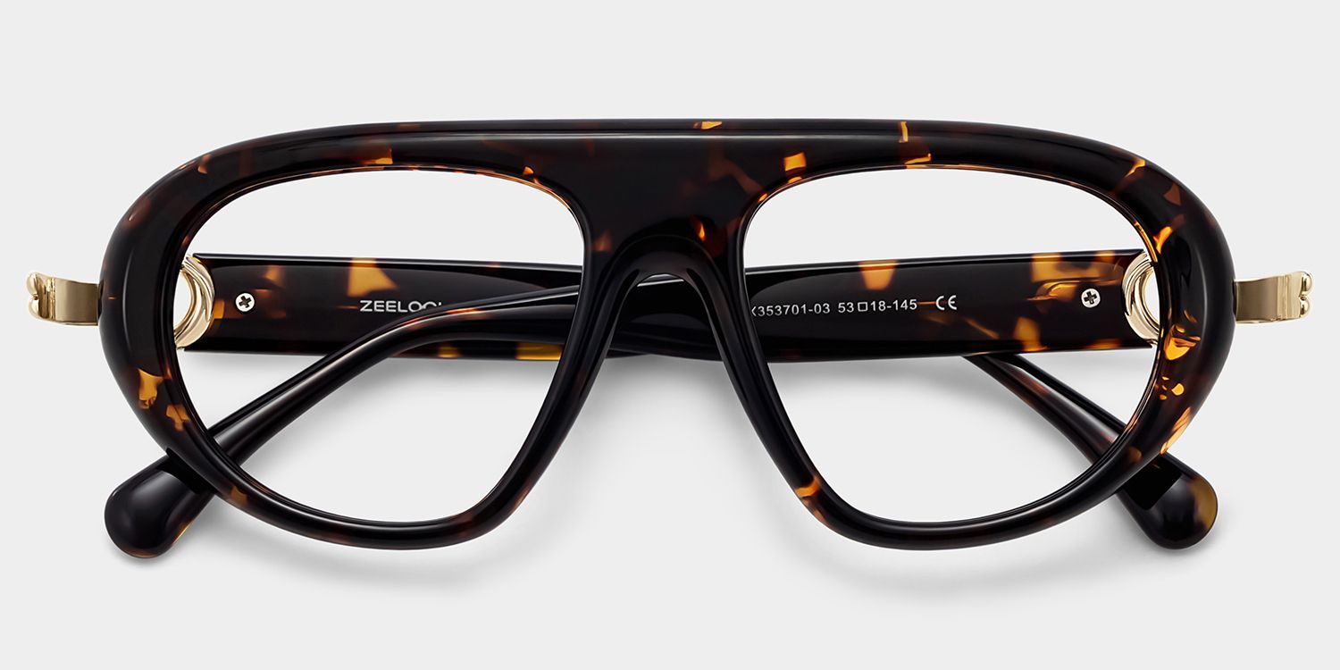 Aveline Tortoise Aviator Prescription Glasses for Women | ZEELOOL1