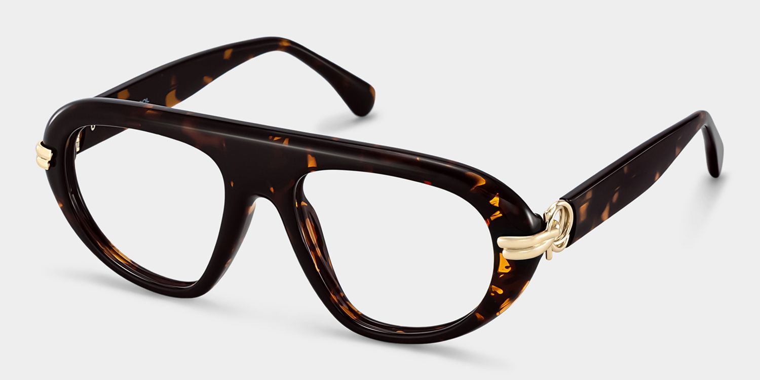 Aveline Tortoise Aviator Prescription Glasses for Women | ZEELOOL2
