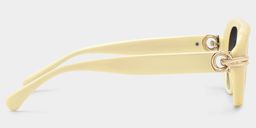 Aveline White Aviator Glasses3