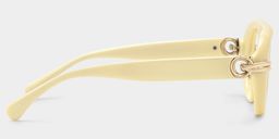 Aveline White Aviator Glasses3
