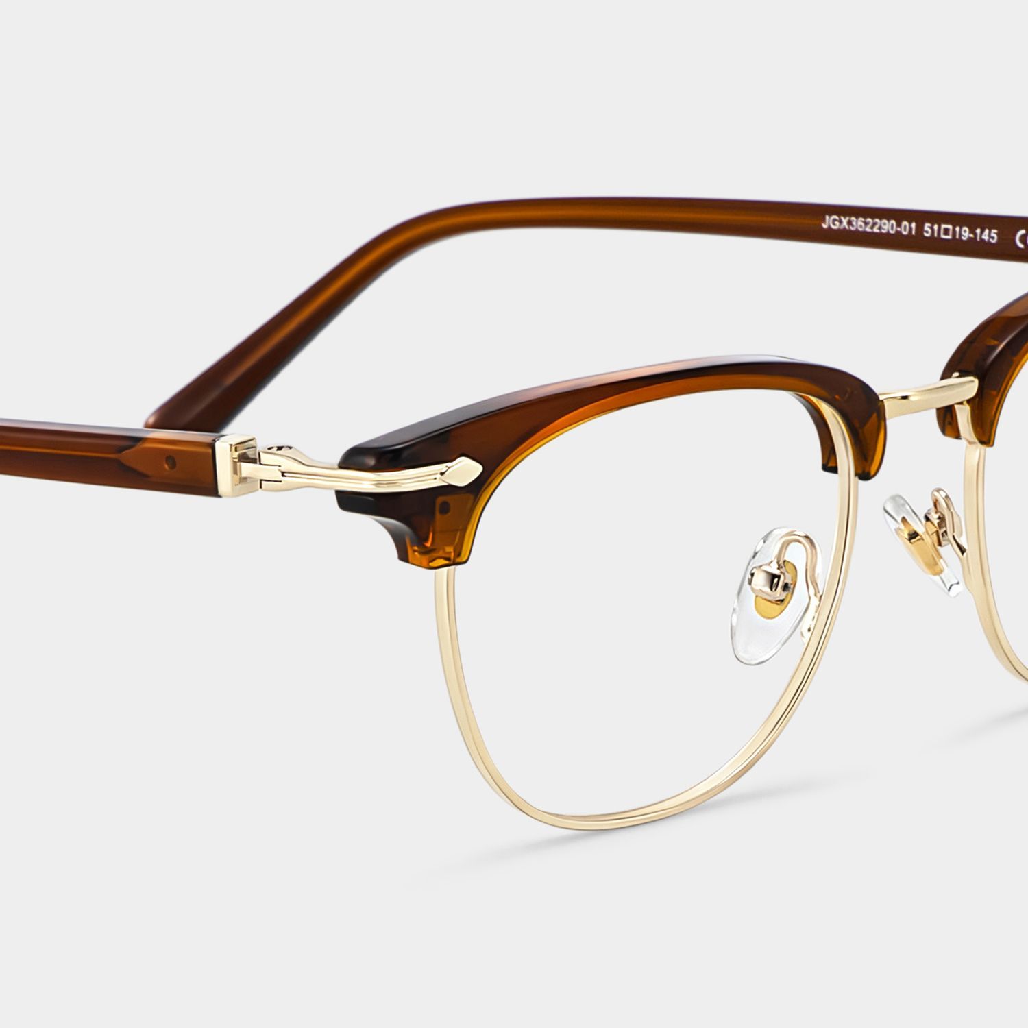Capri Brown Browline Frame Glasses in Retro Style | ZEELOOL4