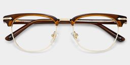 Capri Brown Browline Glasses1