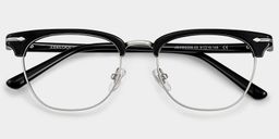 Capri Black Browline Glasses1