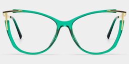 Yomary Cateye Green Glasses0