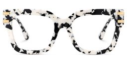 Lidia Square Cow Print Glasses0