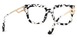 Lidia Square Cow Print Glasses4
