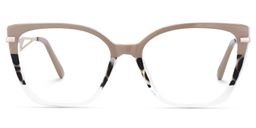 Margret Cateye Tortoise Khaki Glasses0