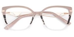 Margret Cateye Tortoise Khaki Glasses1