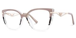 Margret Cateye Tortoise Khaki Glasses2