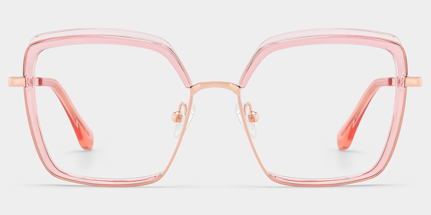 Cordaro Square Pink Color Frame Glasses | ZEELOOL1