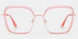 Cordaro Square Pink Glasses1
