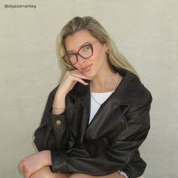 Alma Butterfly Brown Glasses8