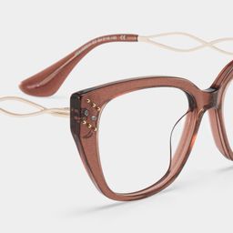 Alma Butterfly Brown Glasses5