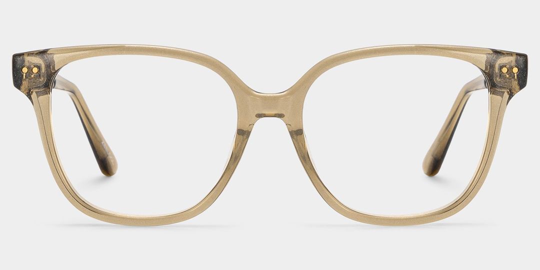 Clara Clear Brown Cat eye Glasses