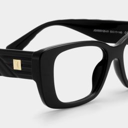 Hannah Black Rectangle Glasses5