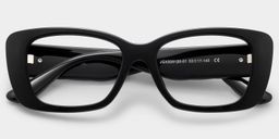 Hannah Black Rectangle Glasses2