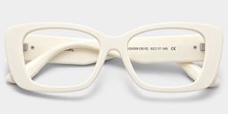 Hannah White Rectangle Glasses2