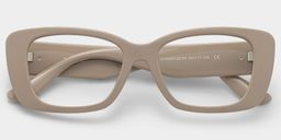 Hannah Beige Rectangle Glasses2