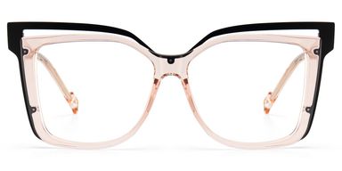 Twolla Square Beige Glasses