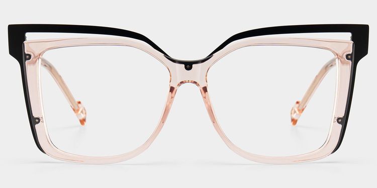 Twolla Square Beige Glasses