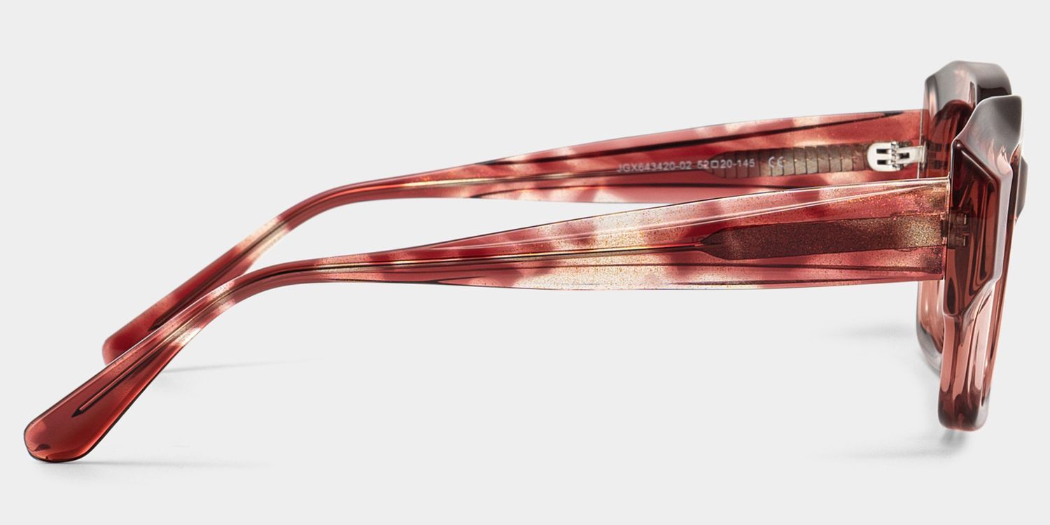 Sonnet Red Square Glasses | ZEELOOL4