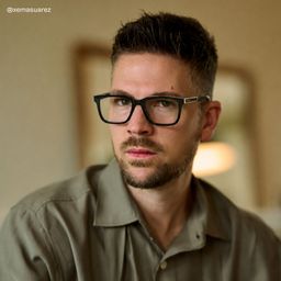 Osvaldo Rectangle Black Glasses5