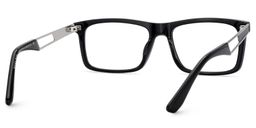 Osvaldo Rectangle Black Glasses4