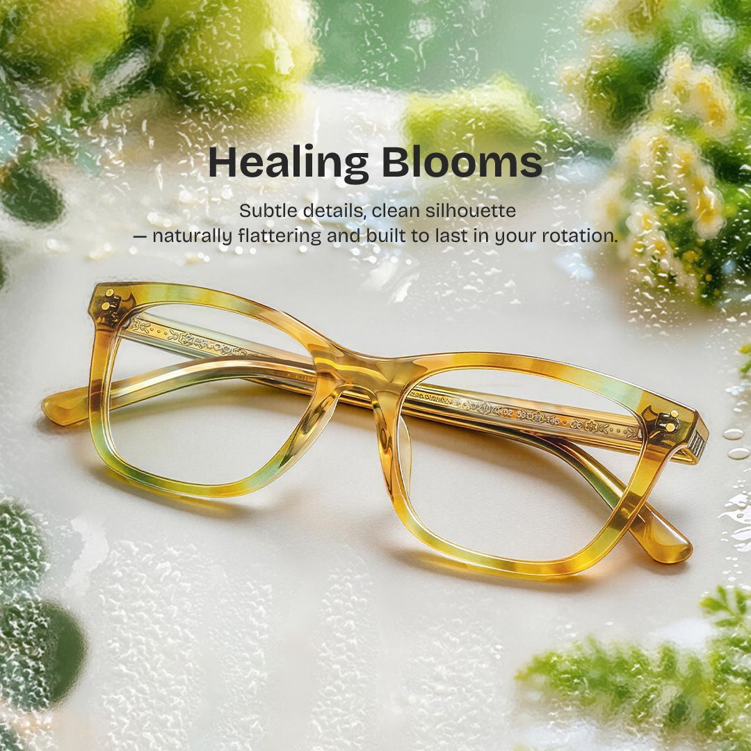 Tyler Floral Prescription Tortoise Square Glasses | ZEELOOL0